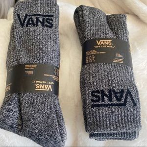 Vans crew grey socks fits mens 9.5-13
